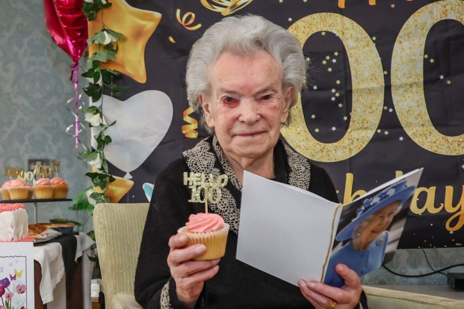 Encore Hamble Heights care home resident Joan Mackenzie celebrated her 100th birthday with a special party.
